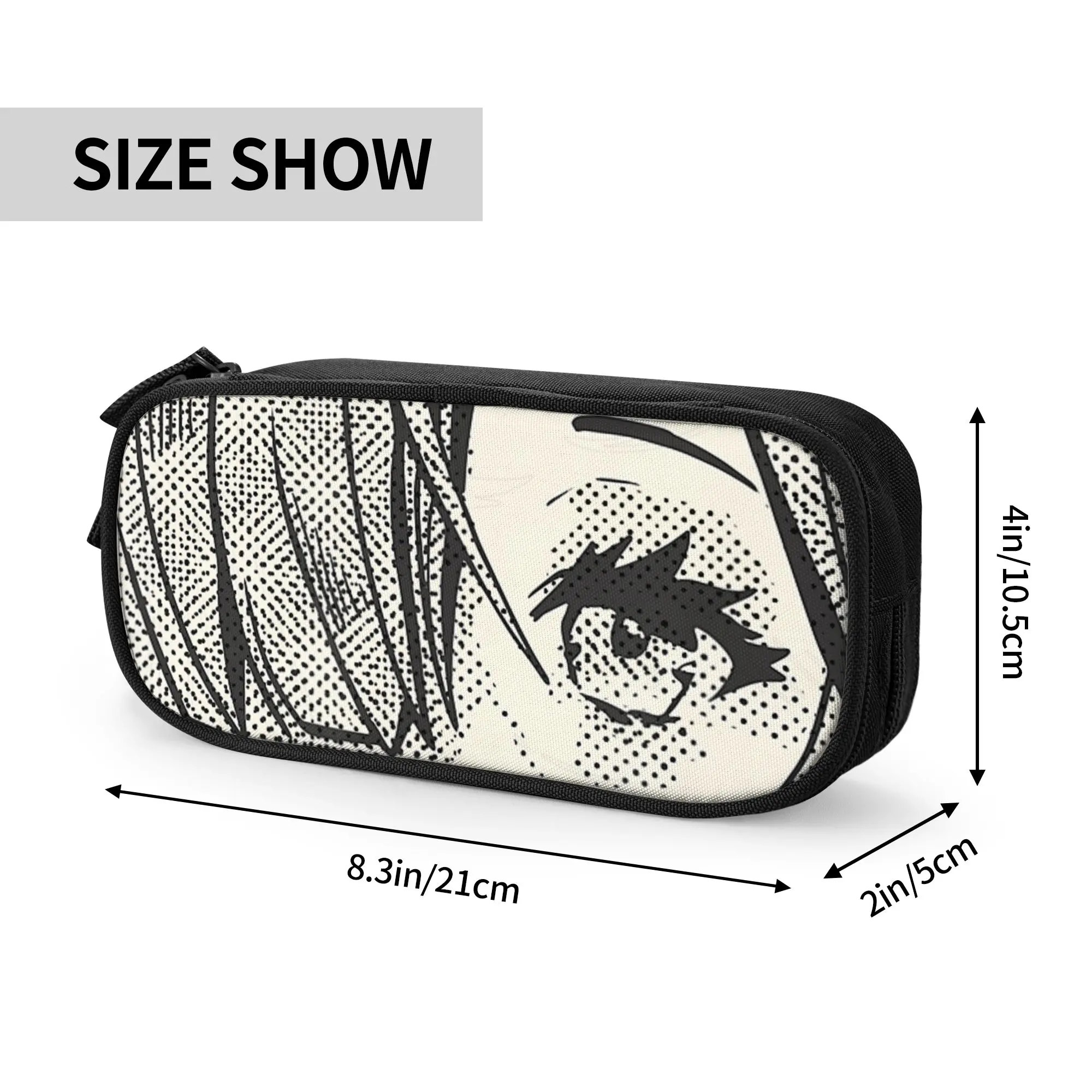 Large Capacity Bags for Child Cartoon Anime Girl Eyes Panel Manga Aesthetic Design  School Pencil Bag for Boys Gilrs Kids