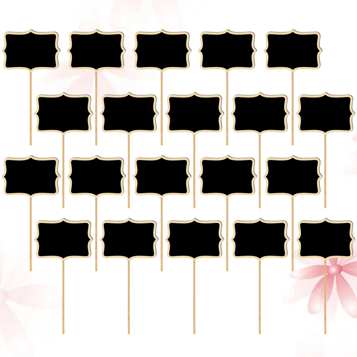 

20pcs Mini Chalkboard Toppers Small Blackboard Signs Garden Flower Labels Plants Tags Party Wedding Christmas Decor