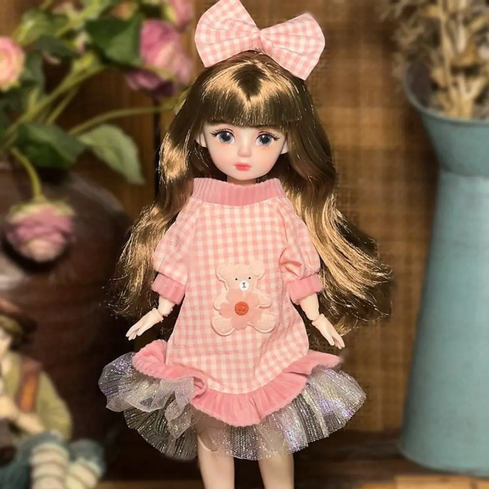 

1 комплект, 1/6 SD 30 см, кукла Bjd с одеждой, длинные волосы, привлекательные глаза, платье принцессы, куклы BJD, элегантное аниме