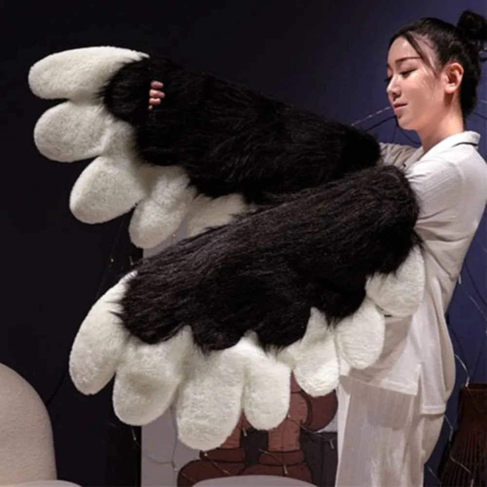 ロールプレイ コスプレ衣装 羽 ステージパフォーマンス パーティーアクセサリー 女の子 動物の羽 毛皮のようなドレスアップ羽 衣装 コスプレ