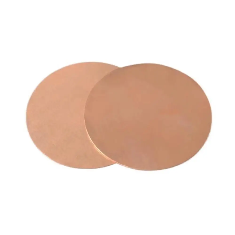 Electrical Repairs Diameter 30-80mm Pure Copper Sheet Thickness 0.5-3mm Circular Metal Round Plate Copper Sheet