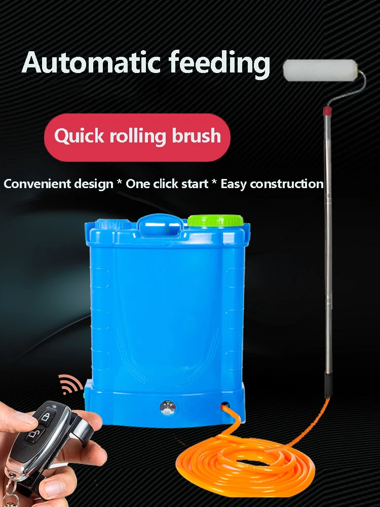 Paint Roller Semi-Automatic Paint Roller Latex Paint Painting Tool Electric Roller Painting Machine Wall Brush