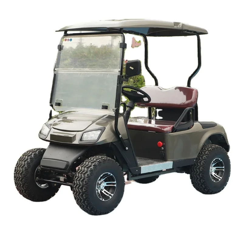 Airo CE Certificate 5KW Farm 4X4 2 Seater Electric Golf Car, Cheap Sport Off Road Hunting Electric Golf Cart for Sale