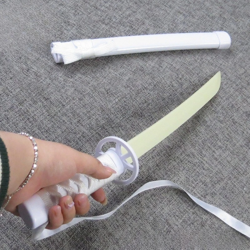 42cm/16.53インチ ブリーチ 夜光プラスチック製侍刀鞘 スノーホワイト アニメ周辺グッズ コレクタブル シース付き 発光玩具