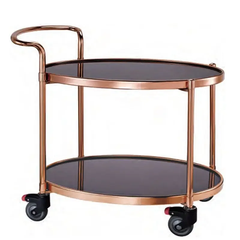 Stainless Steel Folding Serving Food Hotel Room Service Trolley Cart