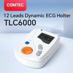 TLC6000 Dynamic Holter ECG 12-lead 24-Hour Analyzer Recorder System, usb pc sw ,Portable