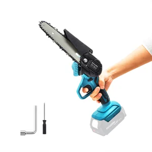 6 polegada mini serra elétrica sem fio cortador de madeira jardim árvore log viu apto para makita 18v bateria ferramenta elétrica (sem bateria) 12 principais vendas mini serra eletrica para madeira - №8