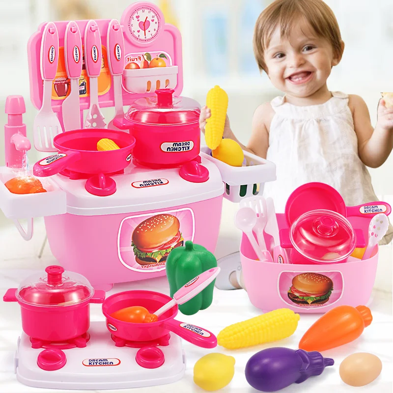 Children's family toy Children's kitchen toy tableware 3 4 5 6 7 year old girl boy's gift