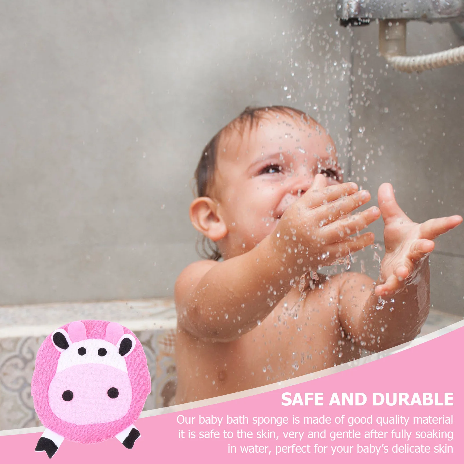 

3 шт., детская губка для ванны в форме мультяшного животного, мягкие нежные губки для душа для младенцев, нежная кожа, для купания