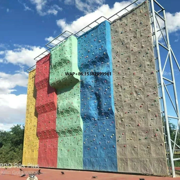 Child Outdoor Expansion Rock Wall Mesh Indoor Amusement Frame System Wood PE Board Wall