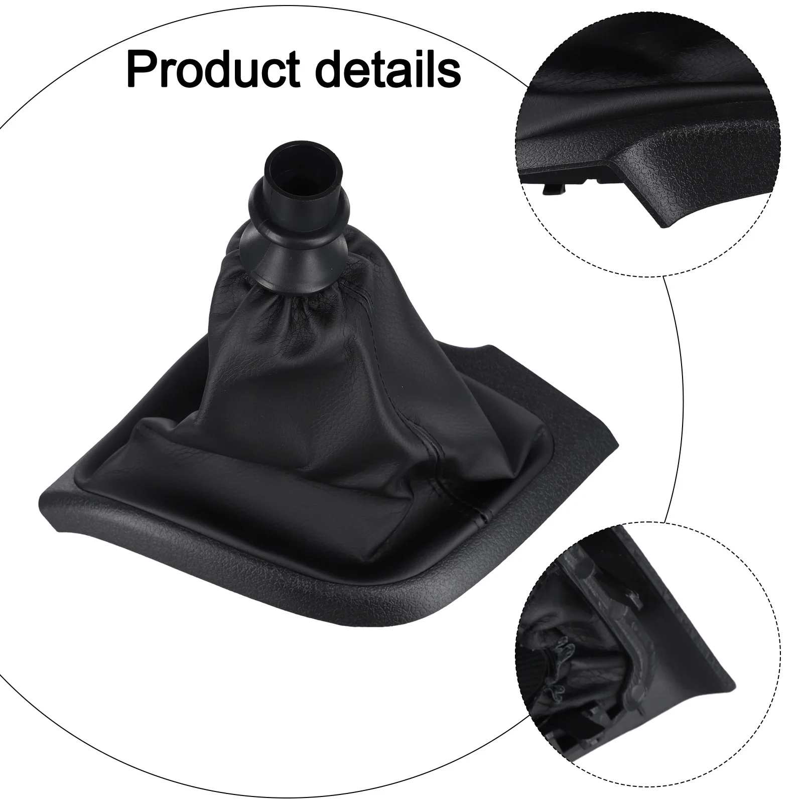 

Car Gear Gaitor Car Gear Shift Knob For Car Interior Dustproof Gear Cover High-quality Materials Manual Measurement