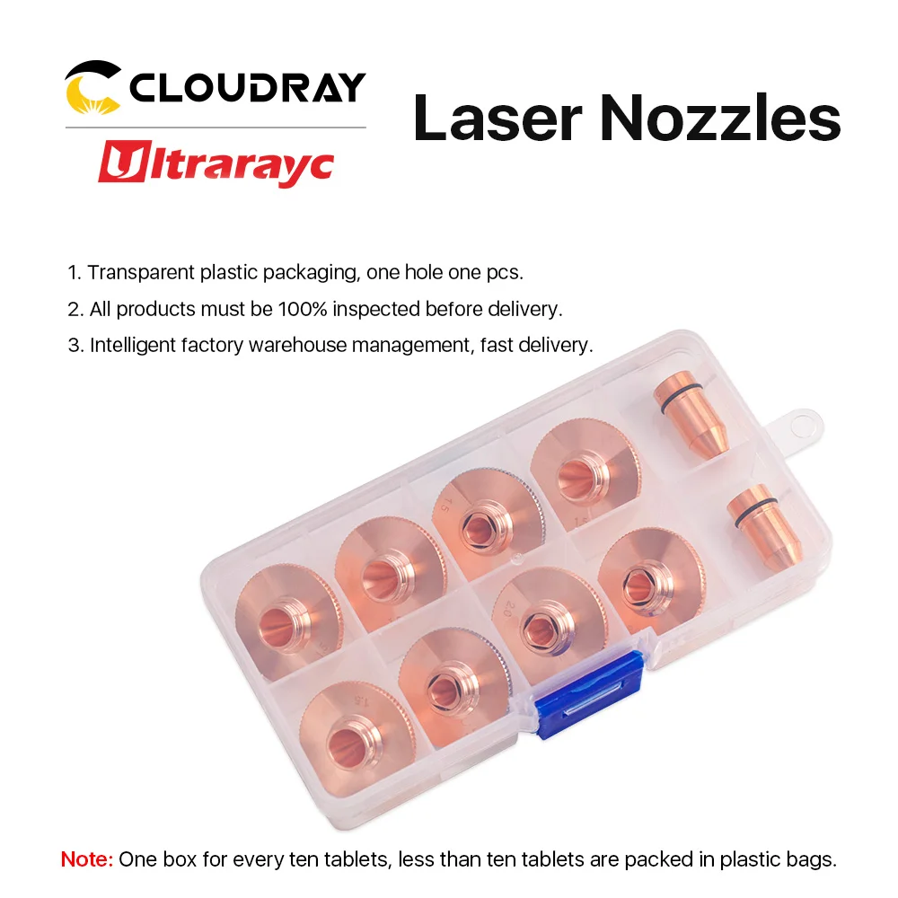 Ultrarayc for Precitec D Type Fiber Laser Cutting Nozzle Single Layer D28 H15 M11 Caliber 1.0-2.5mm for Fiber Laser Cutting Head