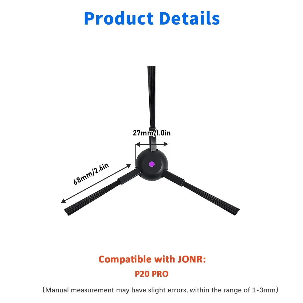 Accessories For JONR P20 PRO T5 PRO Vacuum Cleaner Main Roller Brush Side Brush HEPA Filter Mop Cloth Dust Bag Parts