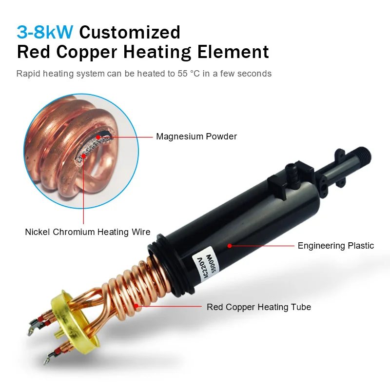 Wholesale Tankless Geyser Heating Element 220V 240V Factory Direct Supply