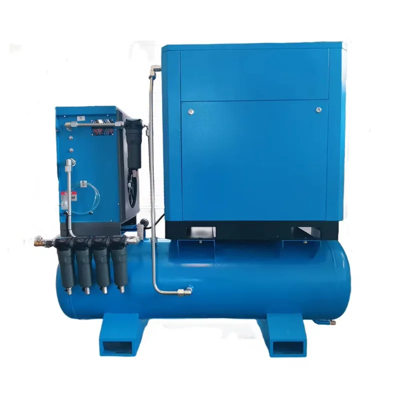 Customized Compact All-in-One Oil-Free Air Compressor With Dryer Tank Space-Saving Screw Design Air Cooled Motor & Bearing