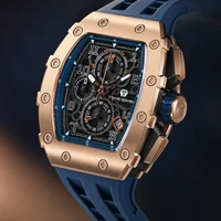 TSAR BOMBA TB8204Q Men's Chronograph Watch Seiko VK67 Quartz Sapphire Crystal 5ATM Waterproof Racing Sports Watch Date Display photo 2
