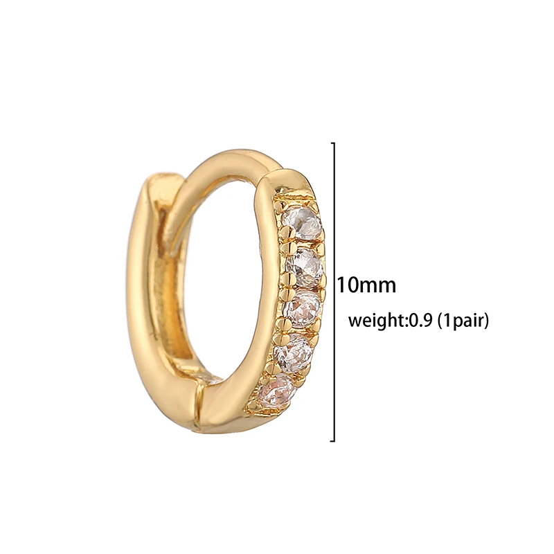 HECHENG，Small Hoop Earrings for Women Fashion Gold Color Metal Circle Tiny Hoops Huggie Ear Buckle Jewelry