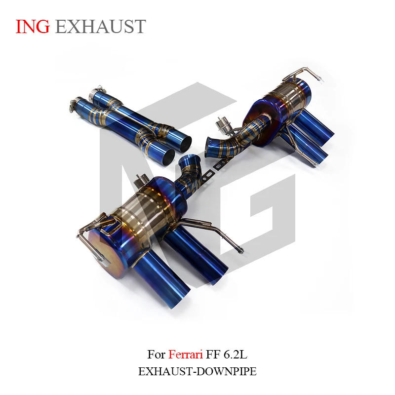 

ING Valve Catback Titanium Alloy for Ferrari FF F152 F12 6.2L Automotive Gasoline Engine Muffler Accessories Exhaust System