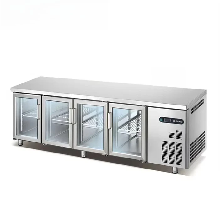 Stainless Steel Food Prep Refrigerated Table with Undercounter Storage Air/Direct Cooling