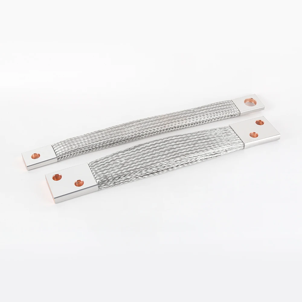 Braided Flexible 405*60*13mm Insulated Copper Busbar Large Current Flexible Tube Earthing Tape Flat Copper Braid Connector