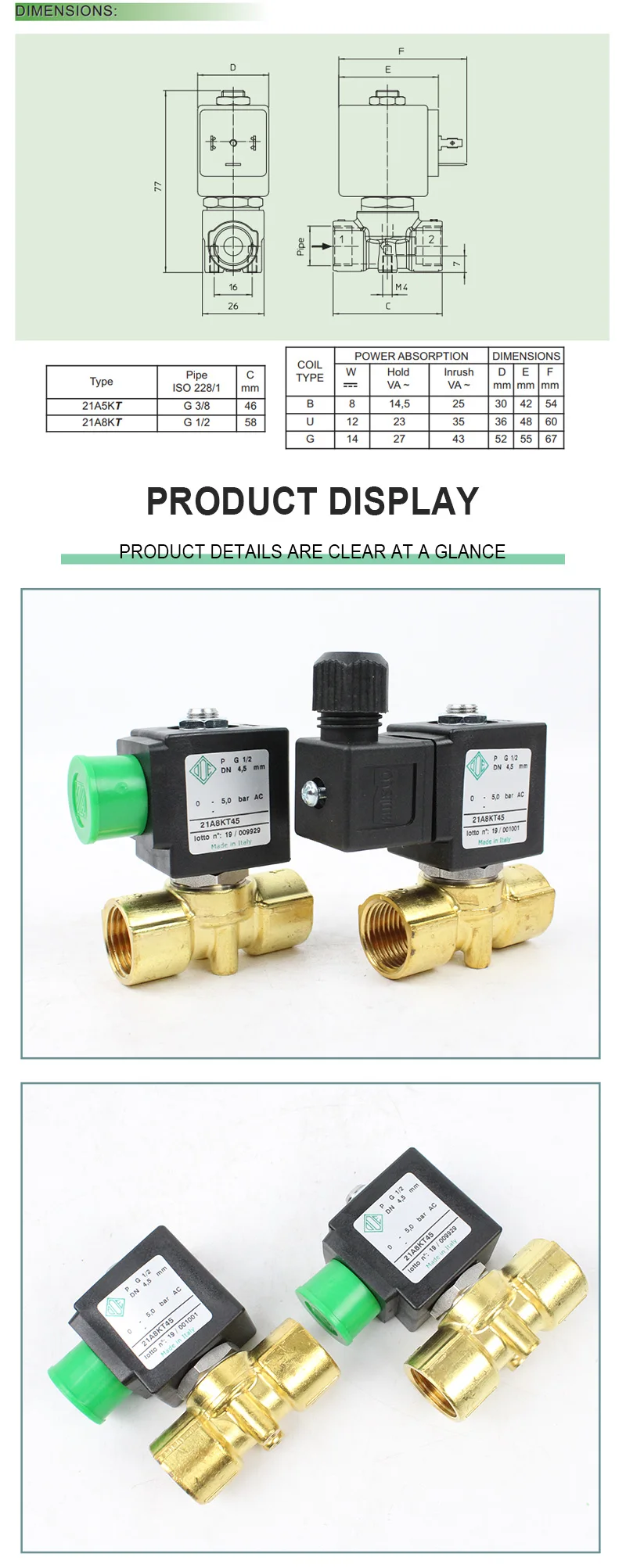 Électrovanne ODE Solenoid Gaz et carburant — détail 3
