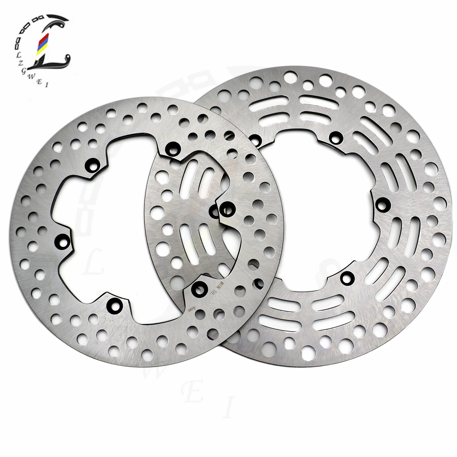 Motorcycle Front Rear Brake Disc Rotor For Suzuki RM125 RM250 RM 125 250 RMX250 RMX 250 DRZ E- S 400 DRZ400 Stainless Steel Disc