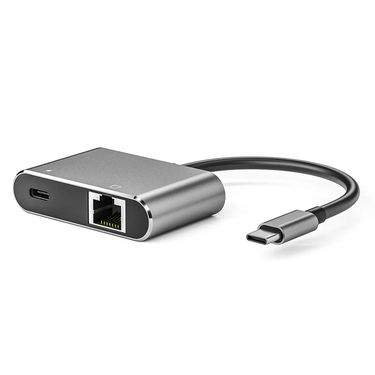 SEMOIC 1000 Мбит/с USB C-Ethernet-адаптер PD3.0 Type-C Порт зарядки Сетевой адаптер Type C-RJ45 Сетевой сетевой адаптер для ПК