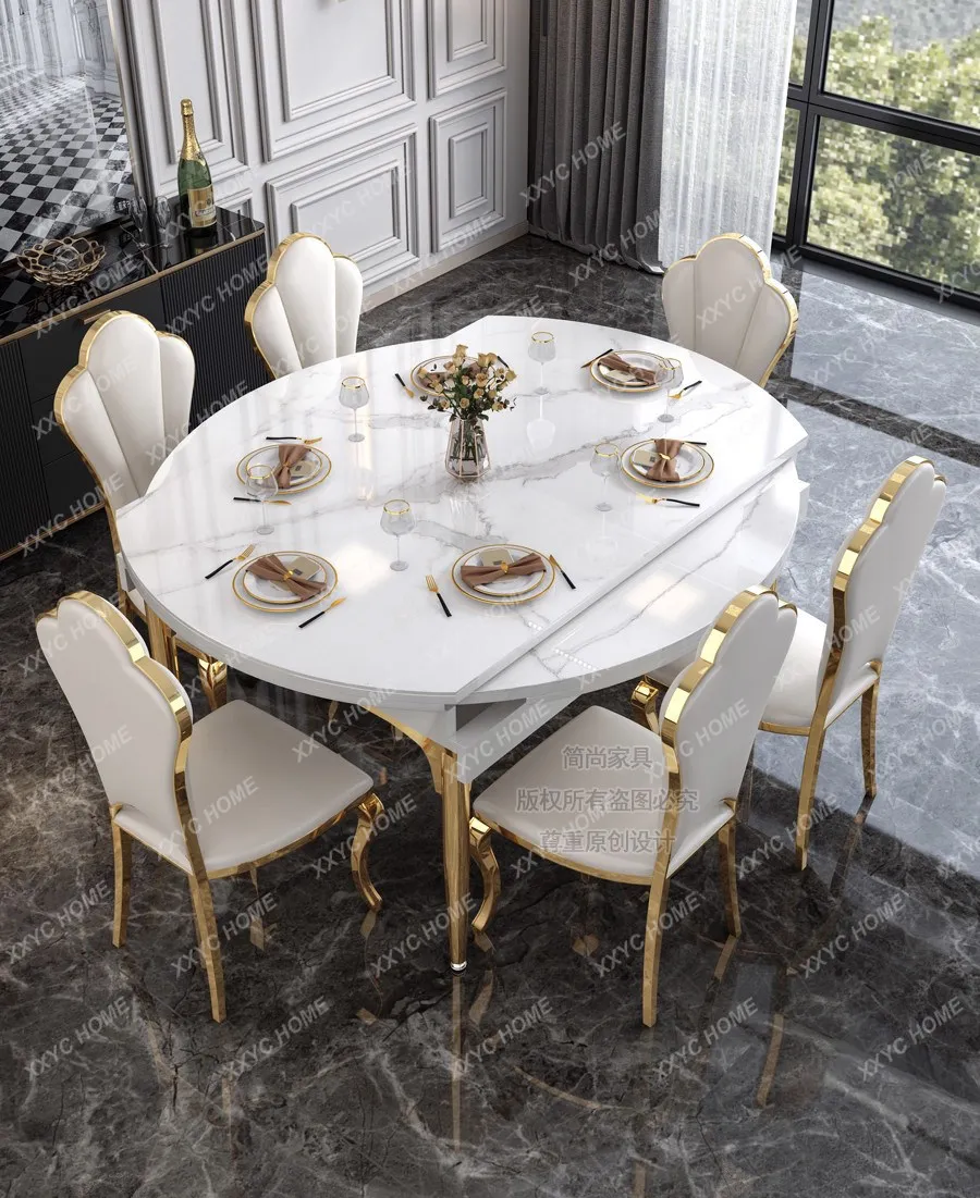 XX Beauty Luxury Dining Table Modern Simple Exquisite Glamour Dining Tables Trendy Classic