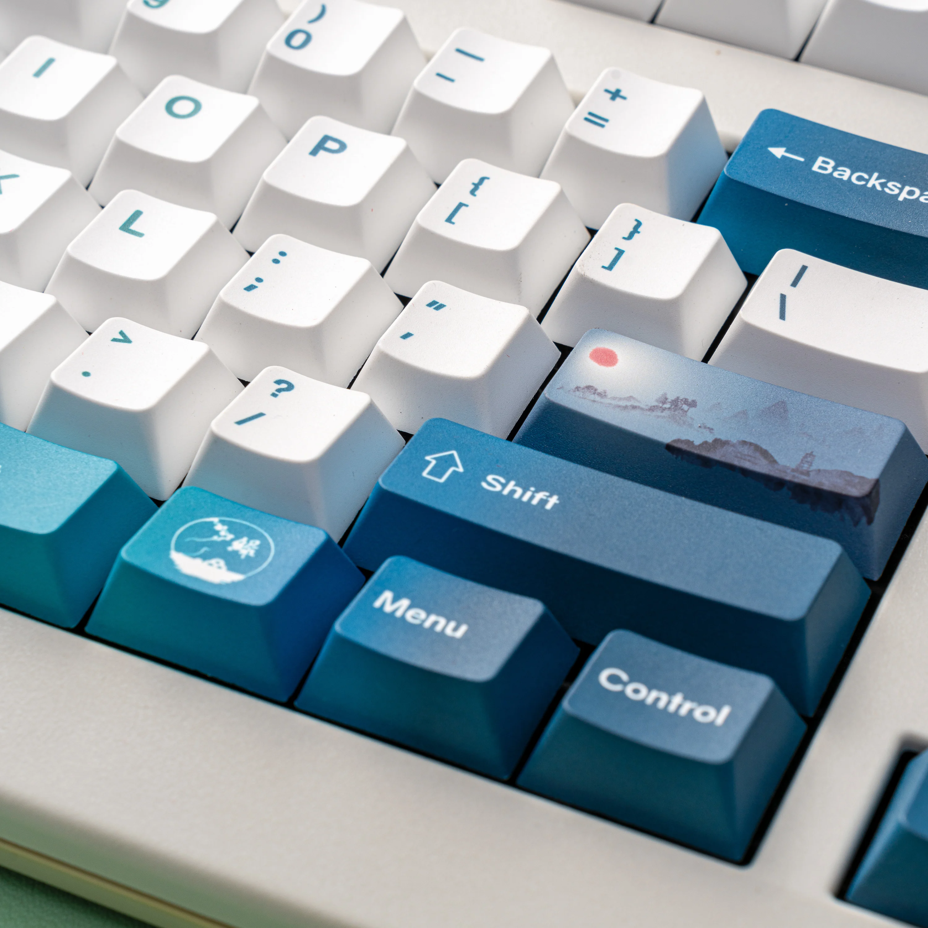 132 مفتاحًا من الكرز رحلة المناظر الطبيعية الأسطورية اللوحة الحرارية التسامي أغطية المفاتيح PBT للوحة المفاتيح الميكانيكية MX