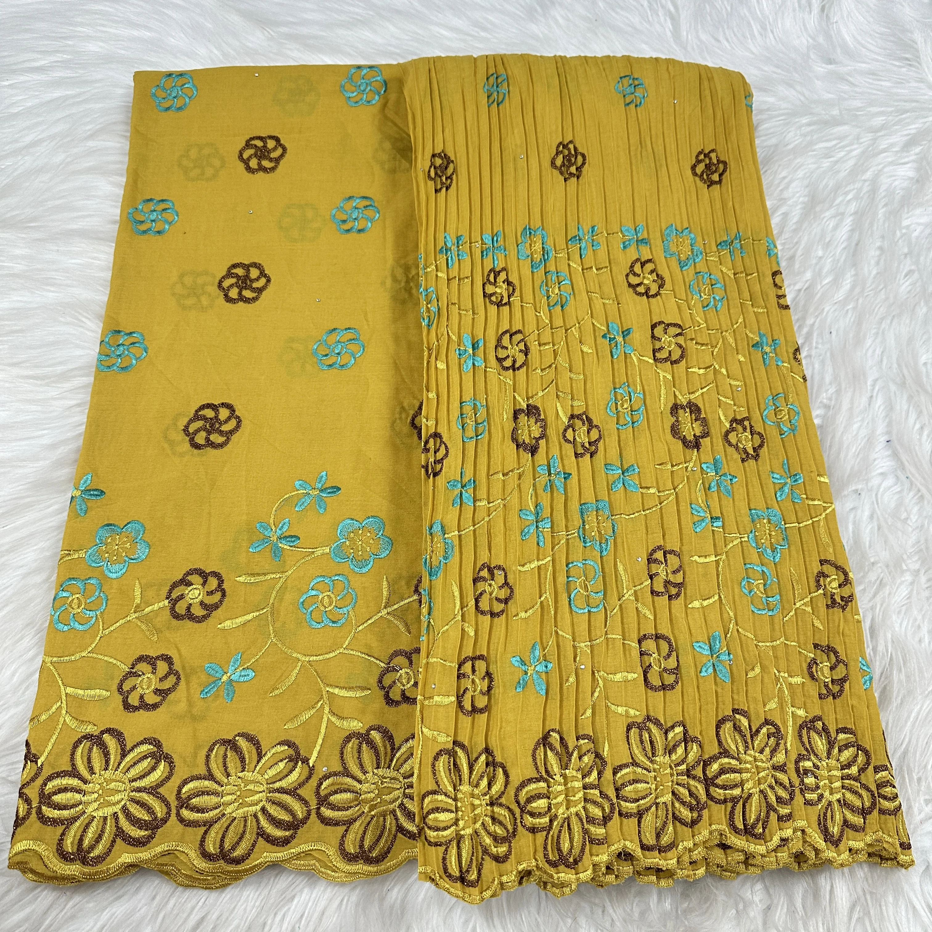 

Новый дизайн, африканская хлопковая кружевная ткань, 2025 г., высокое качество камней для нигерийского французского хлопкового кружева, 2,5 + 2,5 ярда, свадебные платья