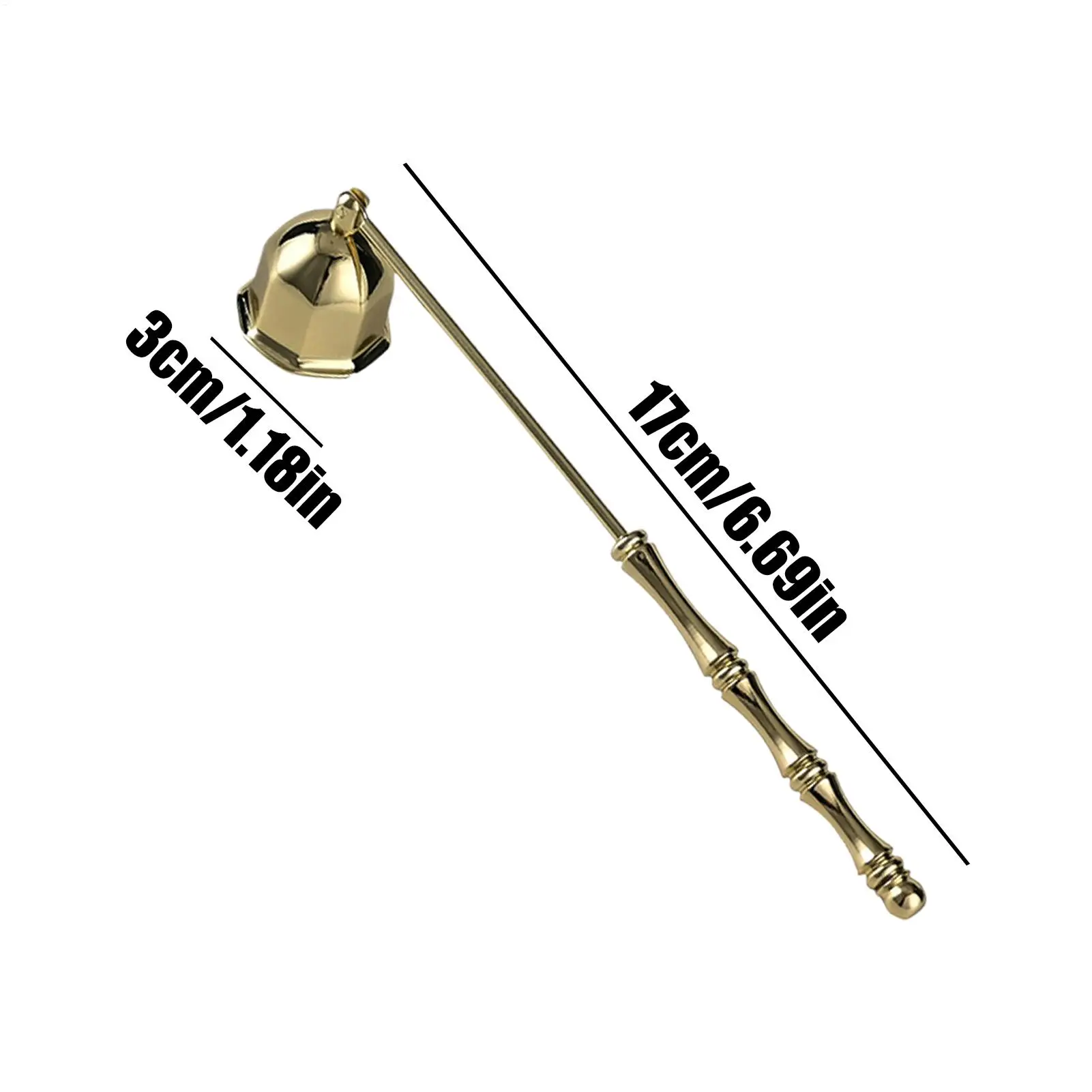 Candle Damper Candle Stainless Tool Long Handle Bell Extinguisher Accessory Wicks Out Steel Extinguish Putting Accessories view 6
