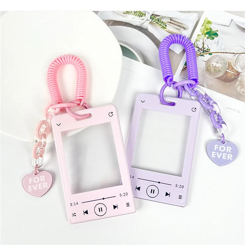 NameTag Spring Lanyards Card Holder Removable Badge Door Credential Holder Slide Cover School Business Plastic ID Card Holder