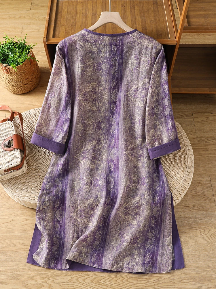 Yeni Çin Tarzı Bol Pamuklu Ket - Summer Clothing Linen incelemesi ve fiyatı