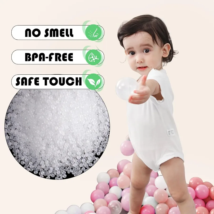 1000 contagens de plástico macio bola pit bolas para cães de estimação colorido ftalato livre bpa bebê criança jogar bolas para crianças