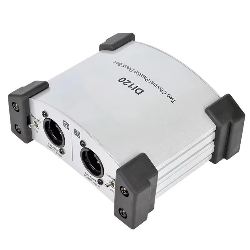 RISE-DI120 Active DI Box With GND Switch Noise Reduction For Keyboard,Acoustic And Electric Guitar