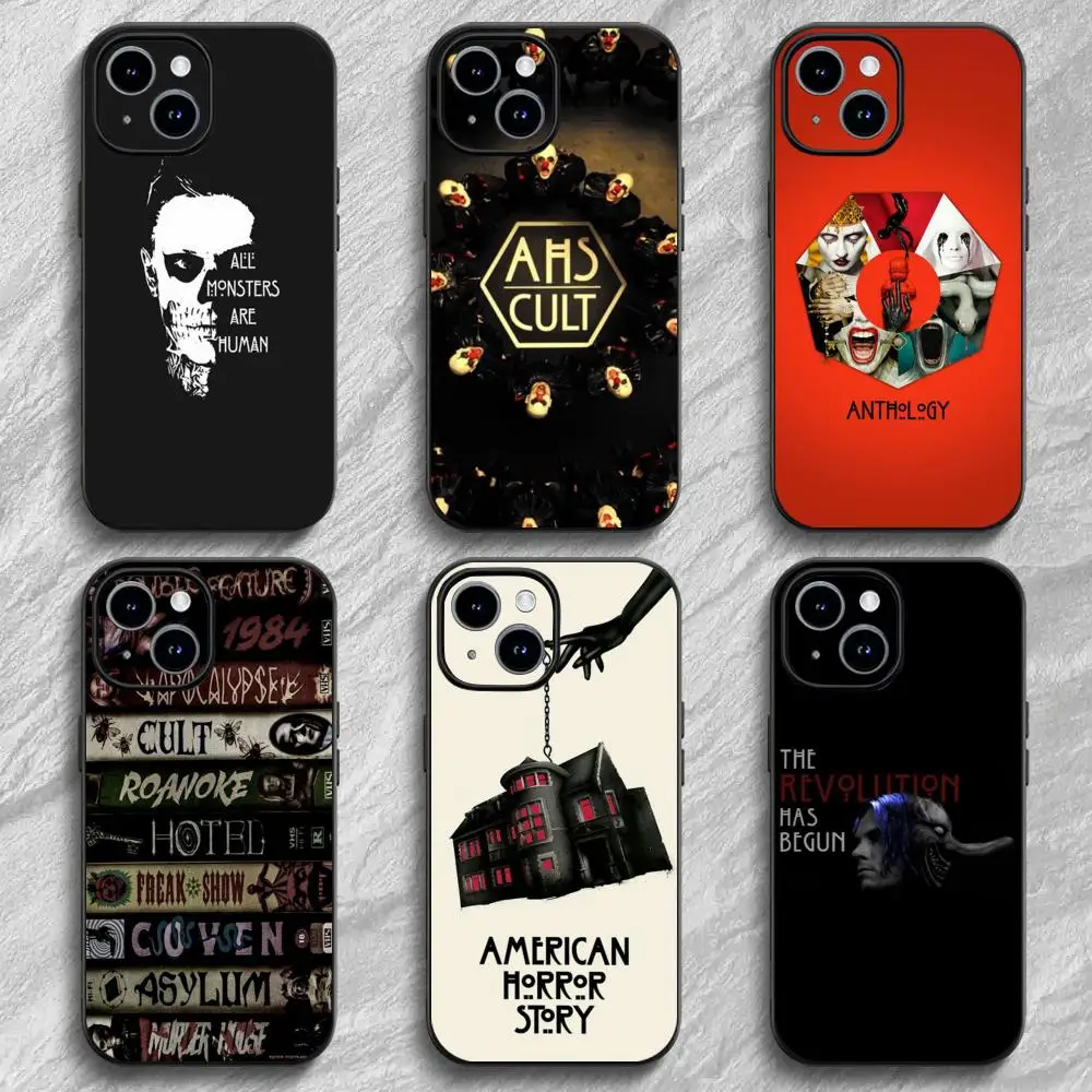Capa de Celular A-American H-Horror S-Story para iPhone 12-17 Air Plus Pro Max Acetinada Brilhante Colorida Ótima Opção de Presente