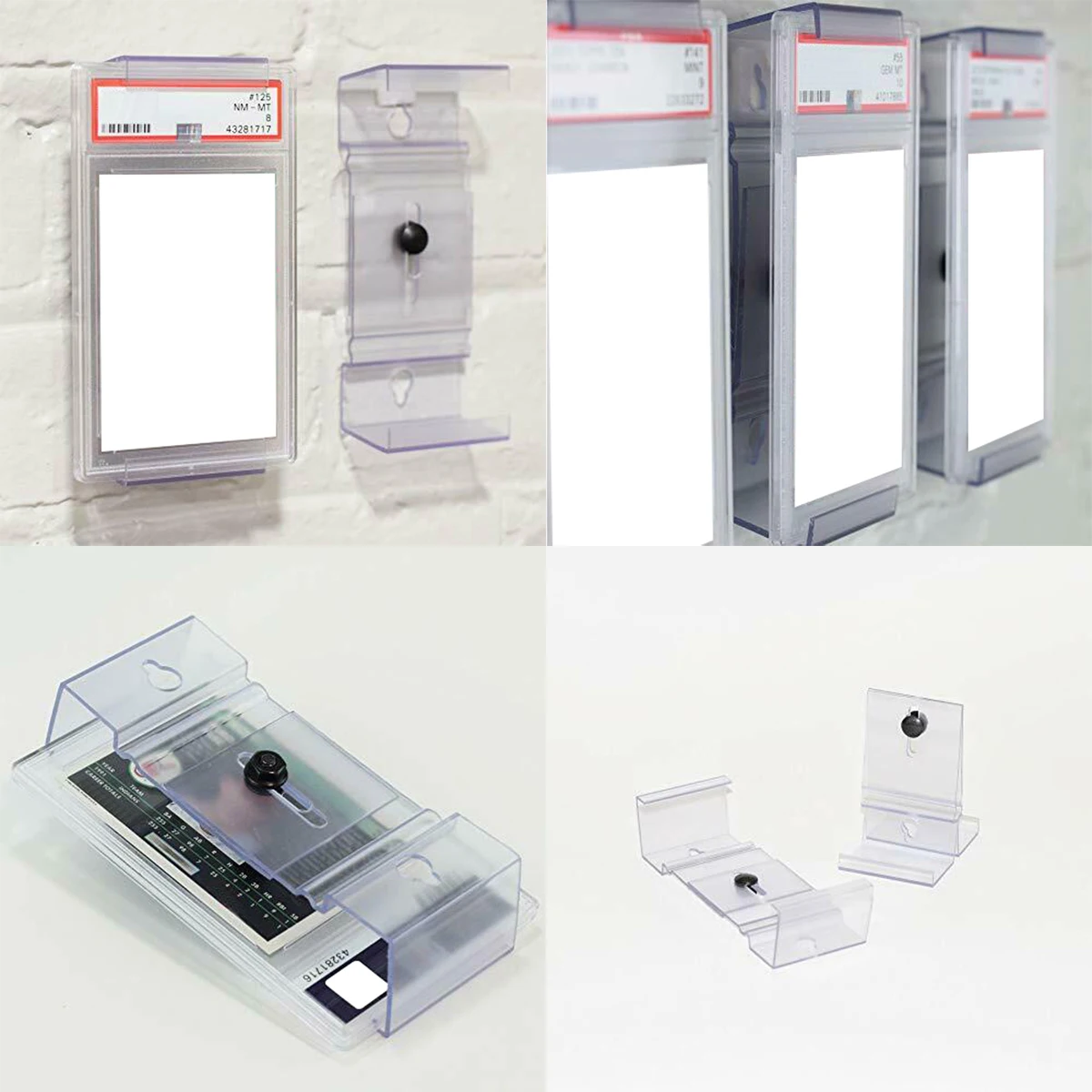 Wall Mount Tabletop Trading Card Display Stand Case Frame for PSA CSG CGC Graded Slab Guard Magnetic Holder Pokemon PTCG Cards view 4