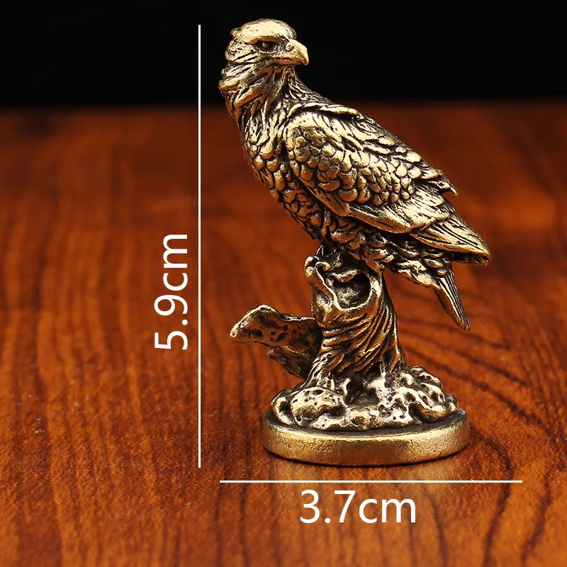 جديد النحاس النسر تمثال خمر مقلد الحيوان تمثال المنزل مكتب عمل ديكور حلية معدنية الشكل الدعائم لعبة هدية