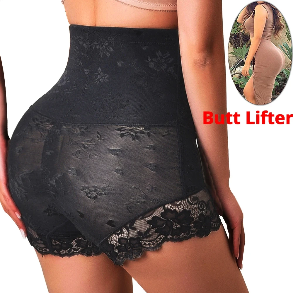Women Shaper Panties Sexy Lace shapers Body Shaper with Zipper Tummy Control Panties Shapewear Belly Slimming Girdle Underwear