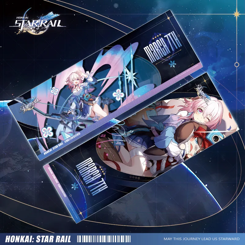 Honkai Star Rail March 7th Collection Cards Games Sampo Lunae FuXuan Kafka Cosplay Props Anime Tarot Cards Gifts Kid Playing Toy