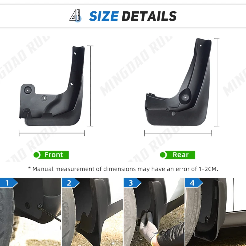 Front Rear 4pcs 2014 2015 2016 2017 FOR BMW X3 F25 Mudguards Fender Mud Flap Guard Splash Mudflaps Car Accessories