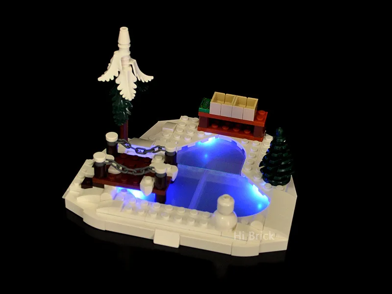 Lighting Set For 10325 Alpine Lodge Winter Village House Christmas Not Include Building Block (Only Led Light Kit)