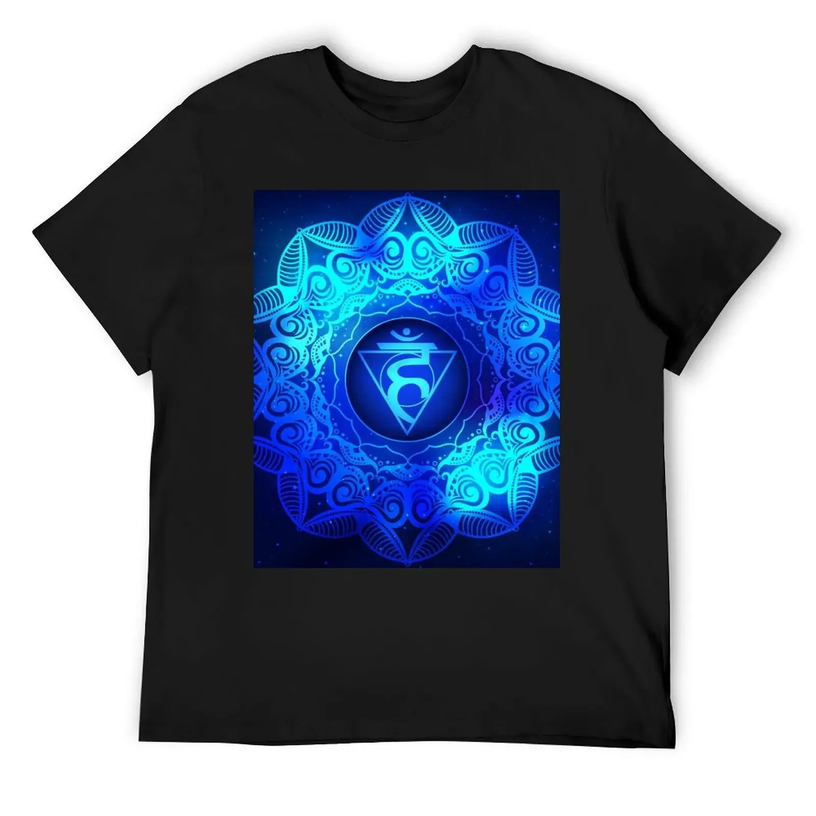 Throat Chakra Mandala - 04 WO T-Shirt graphic t shirts custom t shirt men tshirt