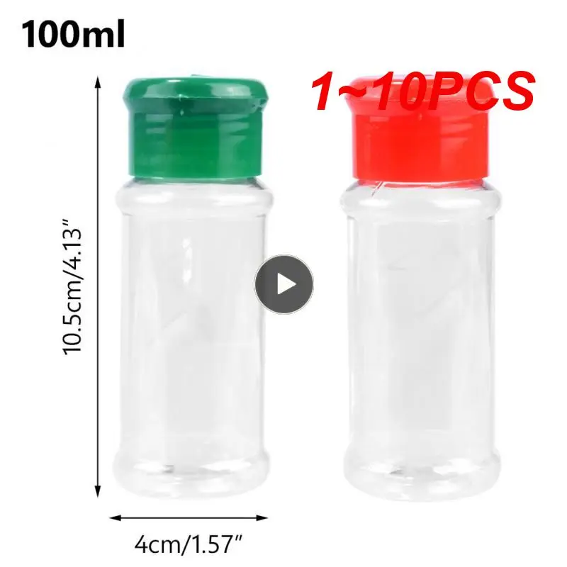 1~10PCS Spice Salt Bottle Plastic Portable Condiment Pepper Shakers Seasoning Jar Ourdoor Picnic BBQ Tableware Set Camping