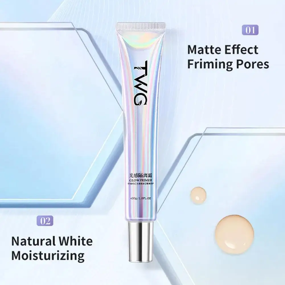 Face Primer Makeup Moisturizing Isolation Cream Invisible Cosmetics Skin Refreshing Correcting Tone Brighten Pores Facial W7A2