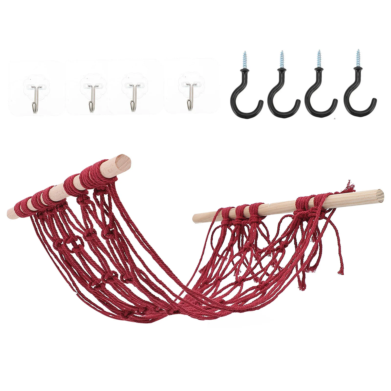 

Fruit and Vegetable Hanging Basket Hammock Small for Kitchen Net Cotton Rope Organizer Holder Hanger