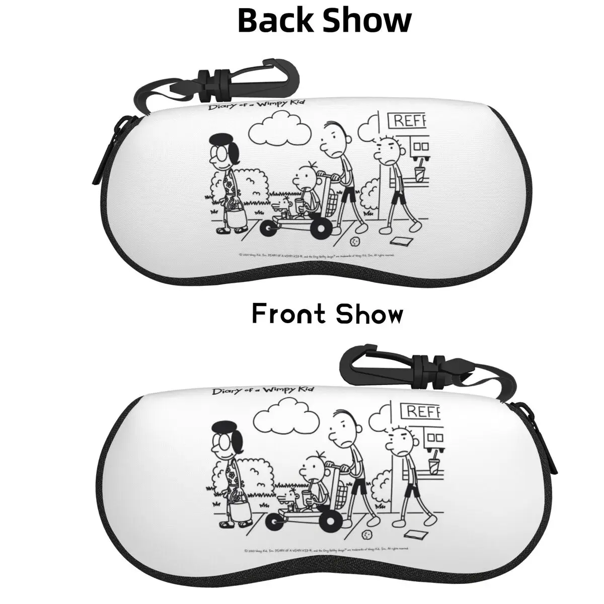 

Diary Of A Wimpy Kid Group Shell Glasses Case Protector Sunglasses Box Women Men Soft Eyeglass Bag Pouch