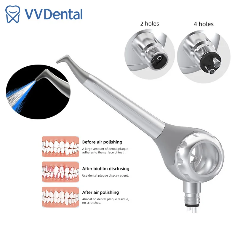 

VVDental NEW All-Metal Sandblast Scaler Sandblasting Dental Air Polisher 20g Large Capacity Aluminum Alloy Sand Blasting Unit