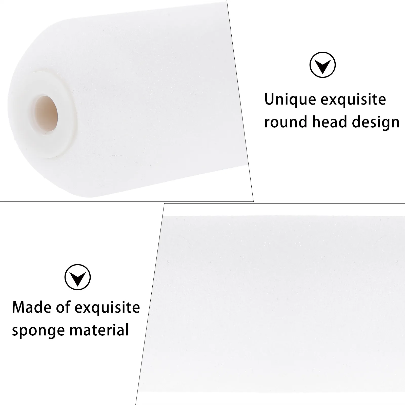 

Набор из 4 губчатых валиков для покраски, высокоплотные сменные насадки для малярных валиков, для проектов по покраске стен