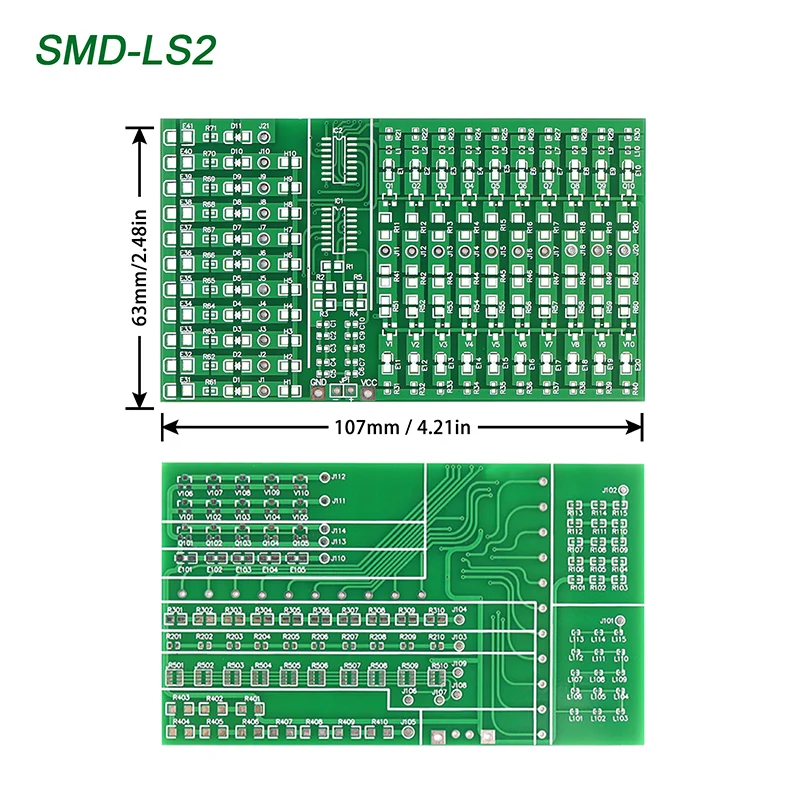 ชุดแผงวงจร SMD สามชิ้นสำหรับฝึกบัดกรีชุดแผงวงจรอิเล็กทรอนิกส์แบบ DIY ส่วนประกอบ SMT